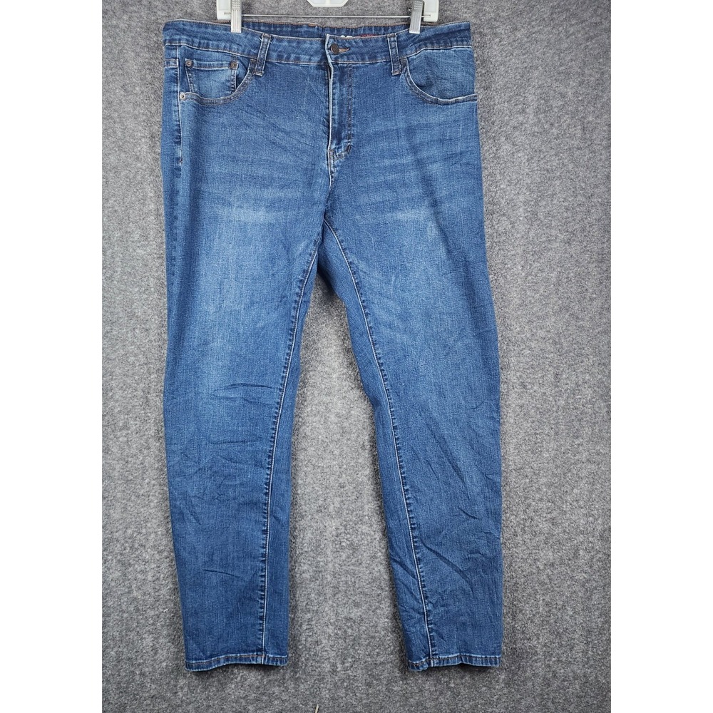 IZOD Comfort Stretch Jeans‎ Mens 40x32 Blue Straight Leg Denim Pants